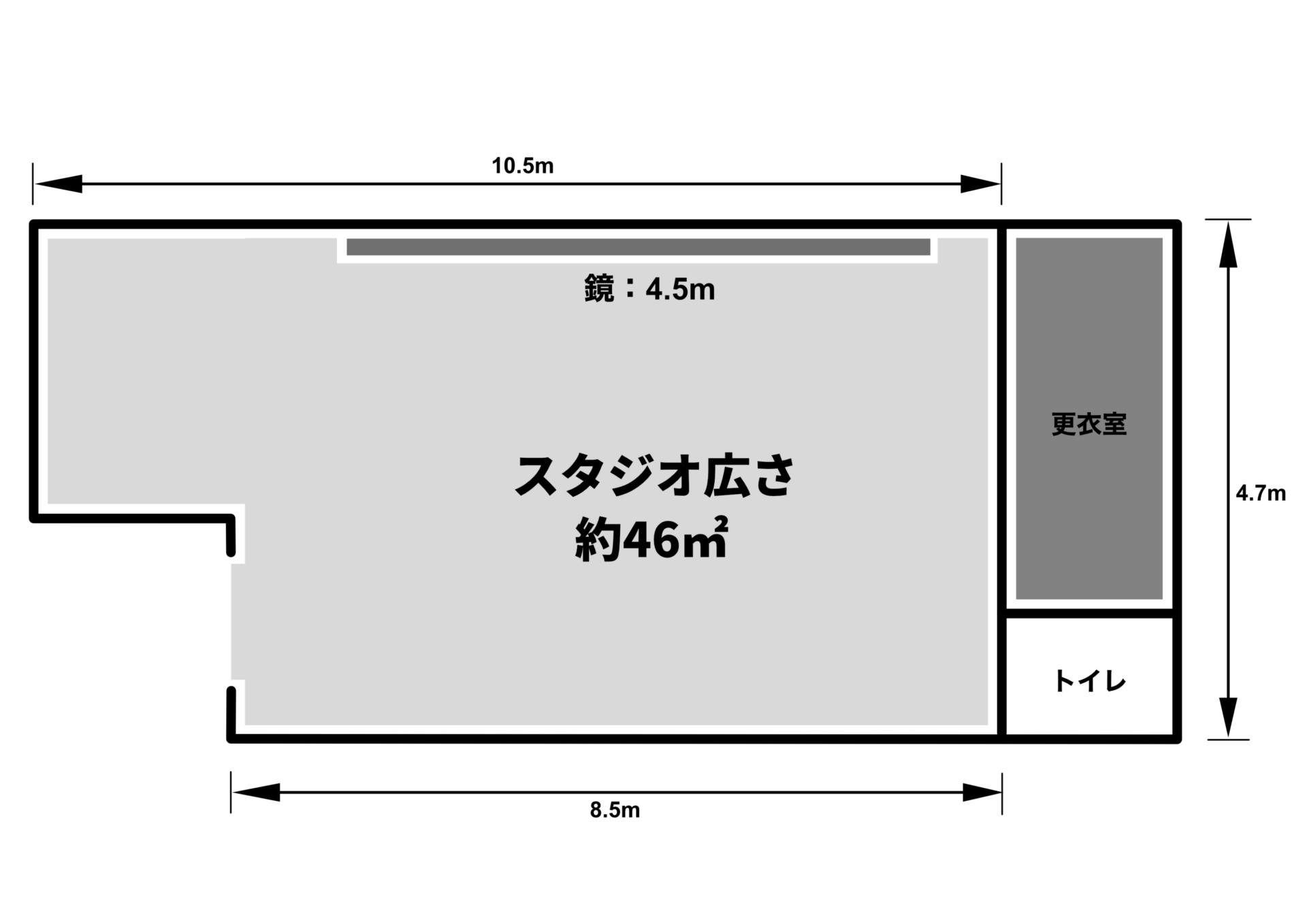 北大路の格安レンタルスタジオ｜レンタルスタジオ　Dancers北大路